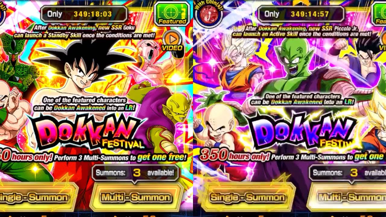 23RD WORLD TOURNAMENT GOKU & PICCOLO JR BANNER SUMMON Dokkan Battle