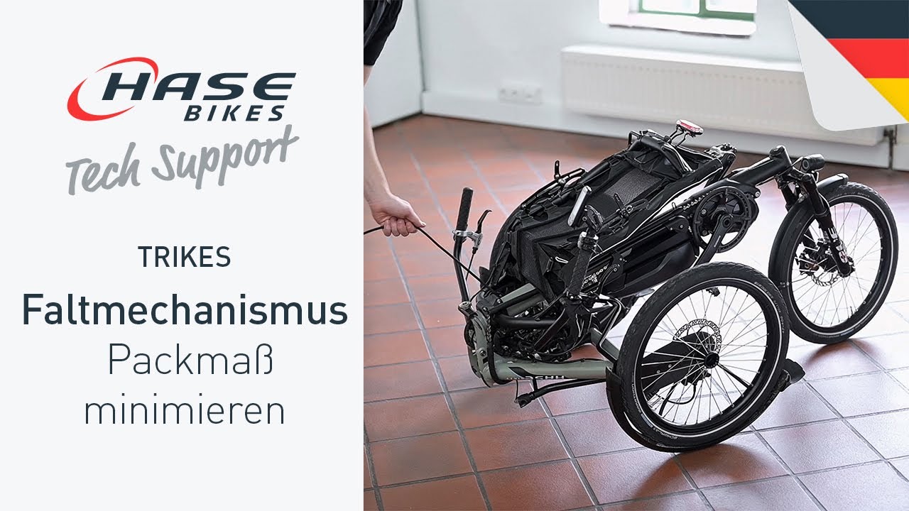 Faltmechanismus - Packmaß minimieren | Trikes | Tech Support | HASE BIKES