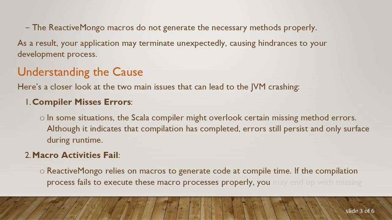Resolving JVM Crash Issues in Play Framework with ReactiveMongo Updates