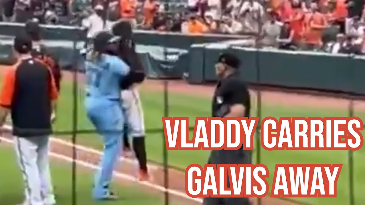 Orioles and Blue Jays dugouts empty, a breakdown