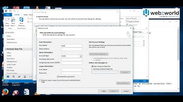 How to set up rediffmail on outlook