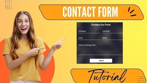 Responsive Contact Form With HTML & CSS | tutorial 2