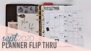 personal rings | planner flip through | louis vuitton agenda mm | SEP 2020 @plan2create