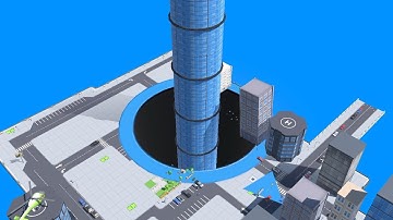 Hole.io - Big Hole City #81 Gameplay Walkthrough Android iOS