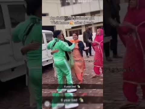 Ap dhillon and gurinder gill surprise visit to punjab from canada after 6 years#apdhillon#gurinder