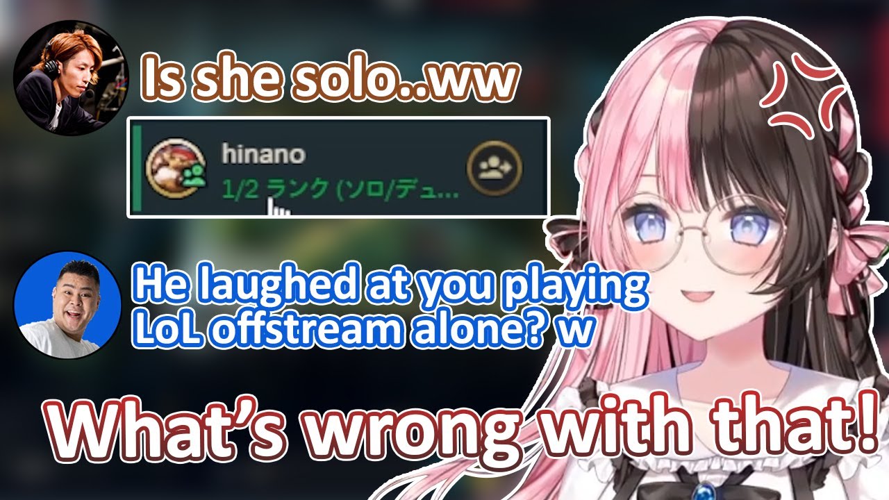 Hinano Lost Her Temper After Seeing Shaka Clip Laughing at Her Solo Rank at The End of The Year【Vspo