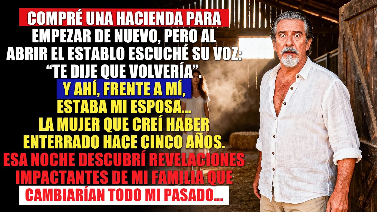 Fui a ver la propiedad que compré — cuando abrí el establo, mi esposa muerta estaba allí… viva