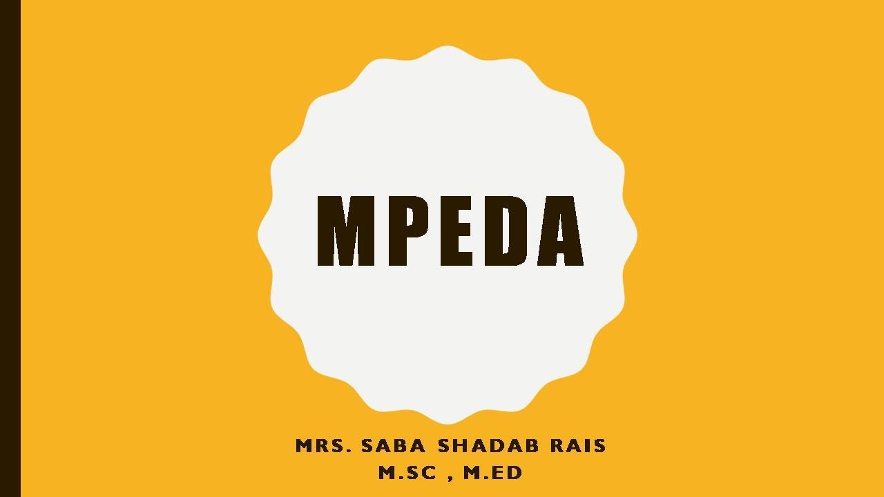 The Marine Products Export Development Authority (MPEDA) - YouTube