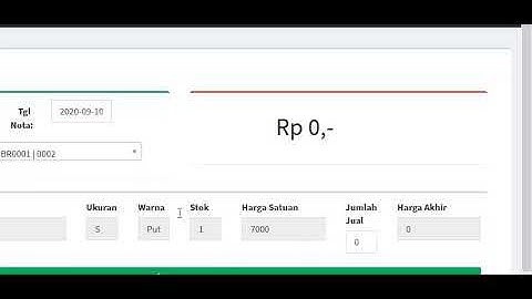 Aplikasi Kasir POS Berbasis web Php Mysql new