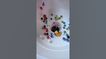 Marble Run (9-row rainbow marble run course using wooden sound devices & large funnels) #12 #ASMR