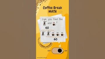 ☕ Can You Find the Value? | Coffee Break Math Puzzle  #mathshorts