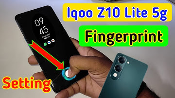 Iqoo z10 lite 5g display fingerprint setting/Iqoo z10 lite fingerprint screen lock/fingerprint lock