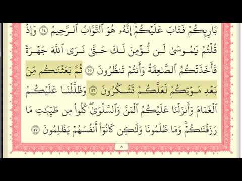 خليفة الطنيجي سورة البقرة كاملة مكتوبة جودة عالية ارضية ذهبية 