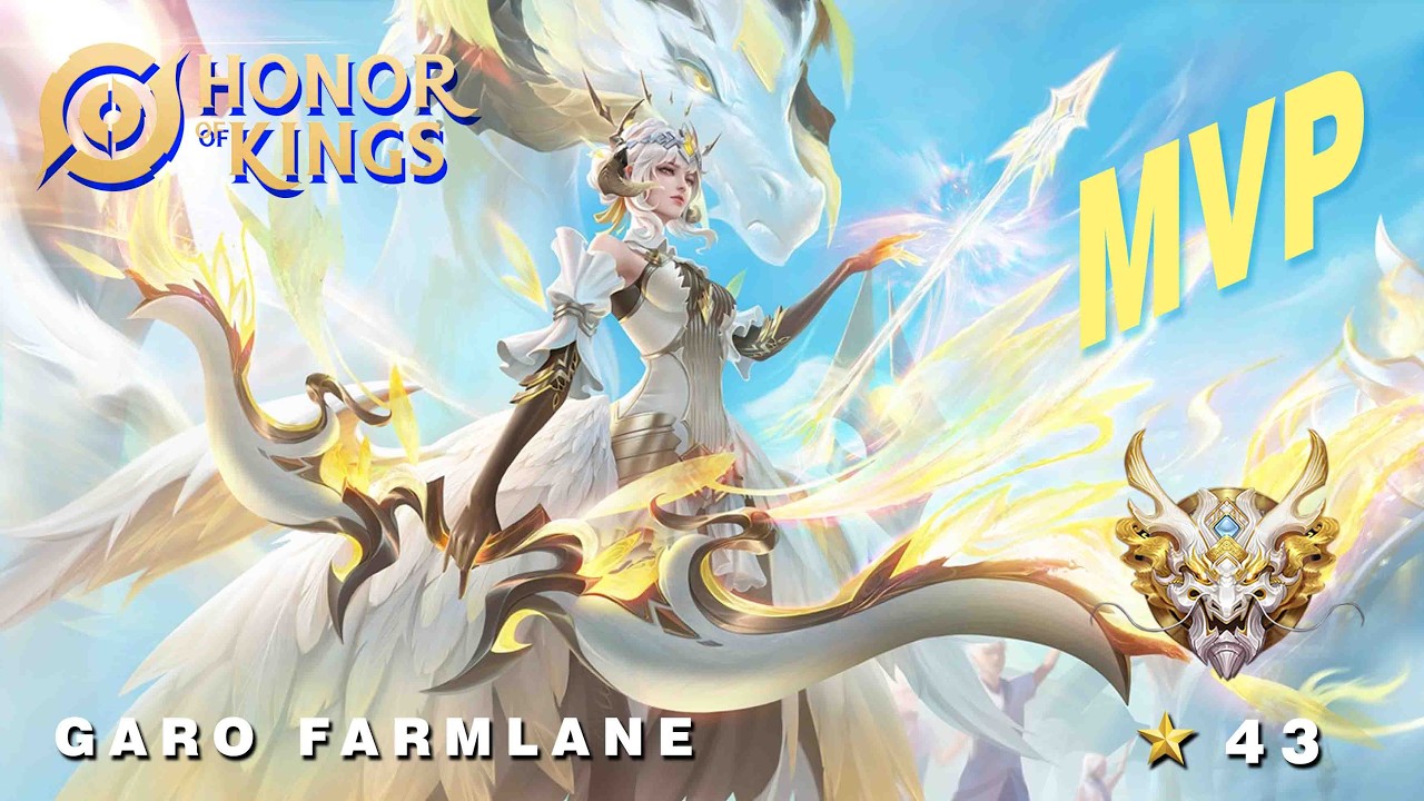 GARO How to Be MVP Quadra Kill Gameplay push rank Mythic | Honor of Kings