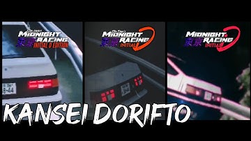 All Versions of KANSEI DORIFTO | Midnight Racing: Tokyo - Initial D Edition