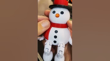 Snowman on the Anycubic Kobra 3: Festive 3D Printing for Christmas! ⛄🎄