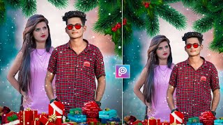 Christmas Photo Editing || Merry Christmas Photo Editing || Christmas Photo Editing Photoshop screenshot 4