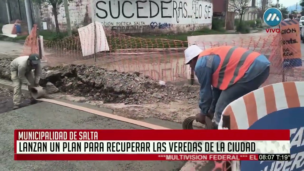 LANZAN UN PLAN PARA RECUPERAR LAS VEREDAS DE LA CIUDAD