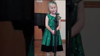 Savanna at age 6 singing God Help The Outcasts 🥹 #youngtalent #littlesinger