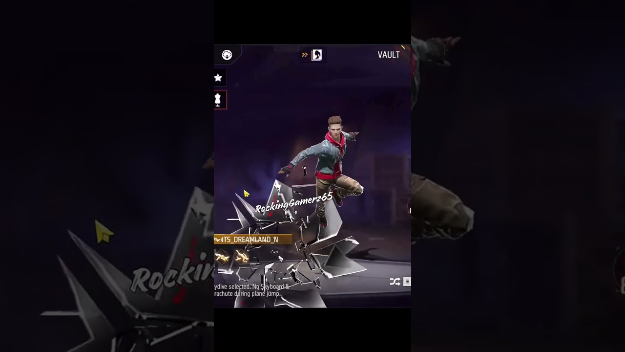 free fire👿 FF OB51😱 new skydive skin new skydive