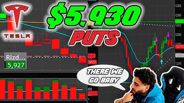HOW I MADE $5,900 DAY TRADING TSLA LIVE (Start to Finish)