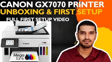 Canon MAXIFY GX7070 Printer Unboxing,First Installation ll Full Installation Setup by Step Video