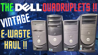 Vintage E-Waste Haul - The DELL Quadruplets!!