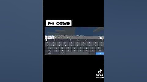 fog command #minecraft