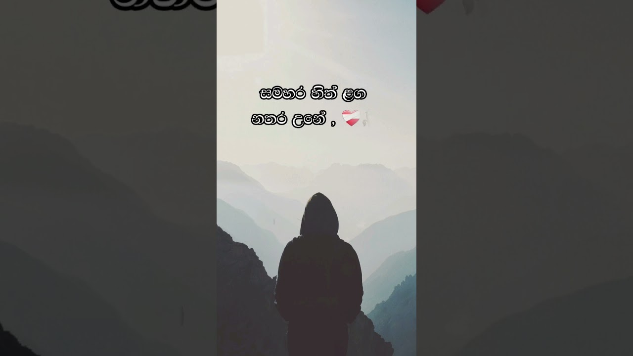 කතාව ඇත්ත නම් කමෙන්ට් කරන්න 🥺🥀sinhala wadan tik tok whatsapp status | sinhala whatsap stories