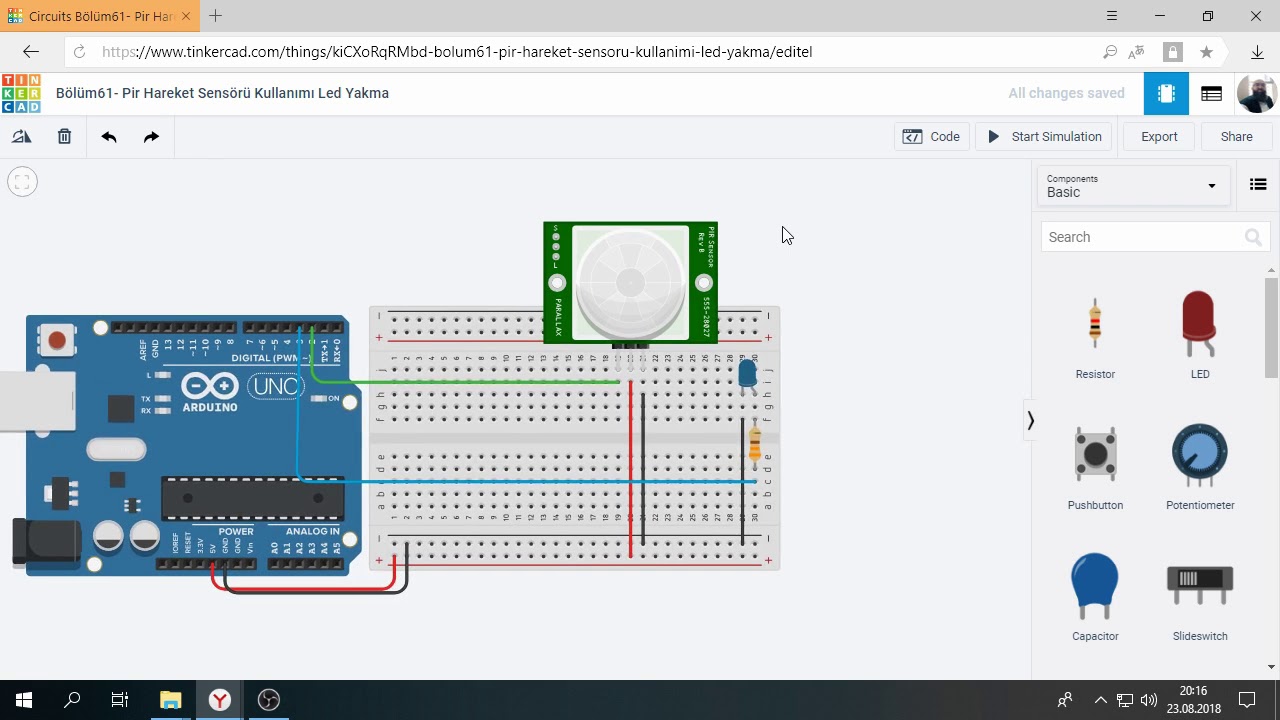Tinkercad ile Arduino Bölüm 61 : Apartman Otomat Yapımı 1 - YouTube