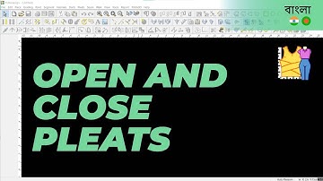 বাংলা - Open and Close Pleats | TUKAdesign Video Help | CAD Pattern Making Software | Bangla