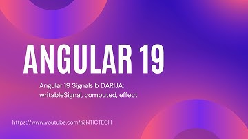 Angular 19 Signals b DARIJA: writableSignal, computed, effect...