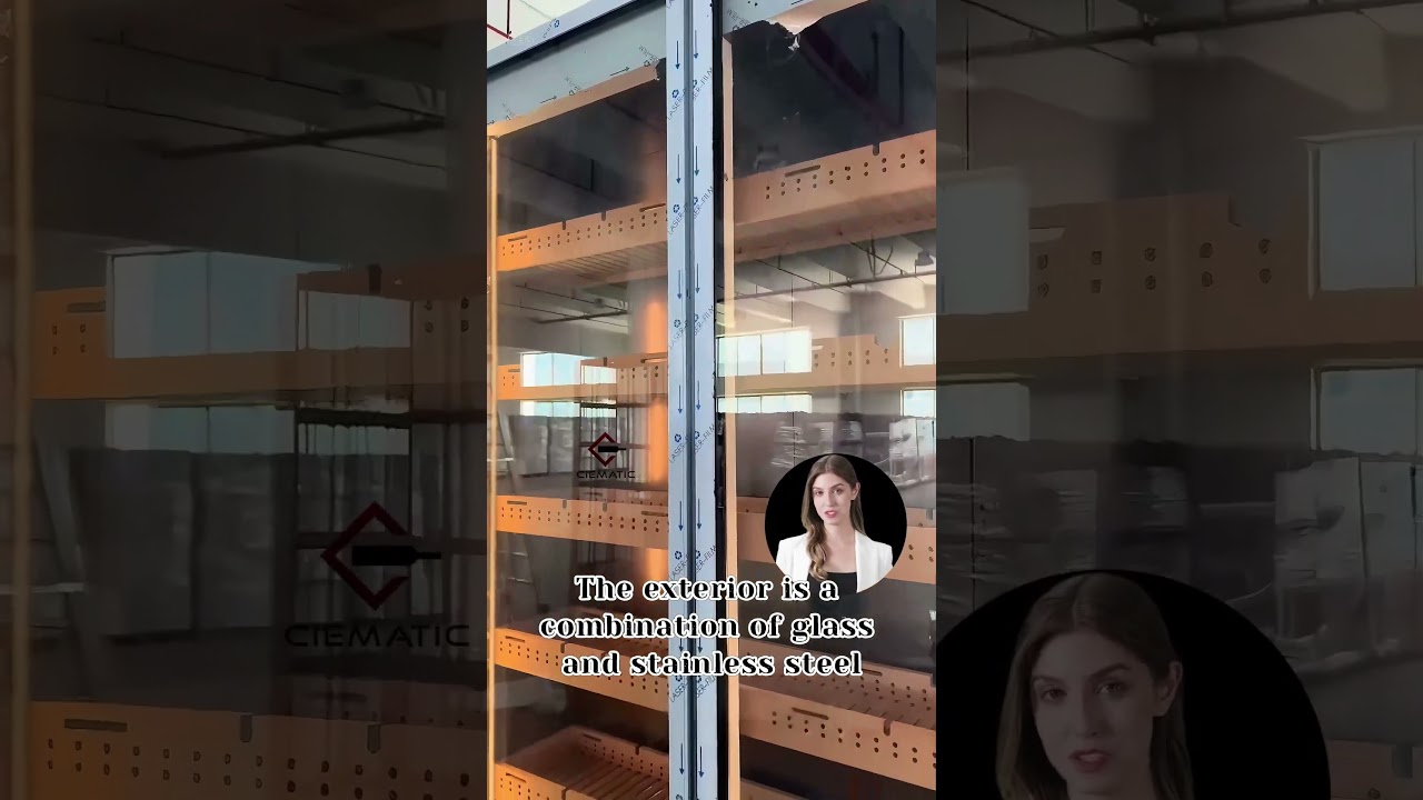 Assembling wine cabinets in the factory today.Stainless steel wine cabinet. Glass wine cabinet