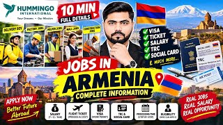 Jobs in Armenia 2026 🇦🇲 | Salary, Visa, TRC, Social Card, Ticket & Complete Process | Armenia jobs 