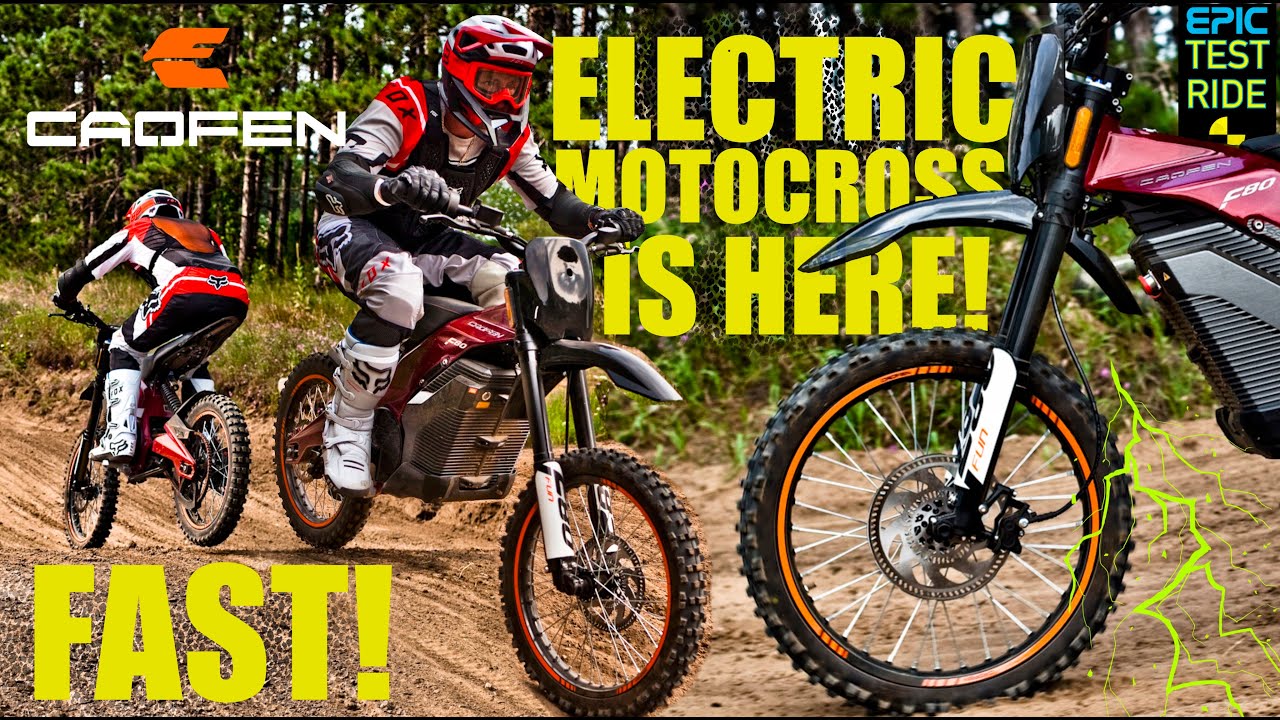 Testing the Caofen F80 Off-Road Electric Dirt Bike on a Motocross Track!