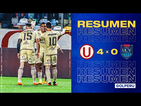 Resumen: Universitario de Deportes vs UCV (4-0) #TorneoAperturaXGOLPERU