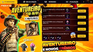 FINALMENTE! PEGUE O AVENTUREIRO, SURTO ROSA GRÁTIS? JUJUTSU KAISEN E EVENTO SUPERMERCADO - FREE FIRE