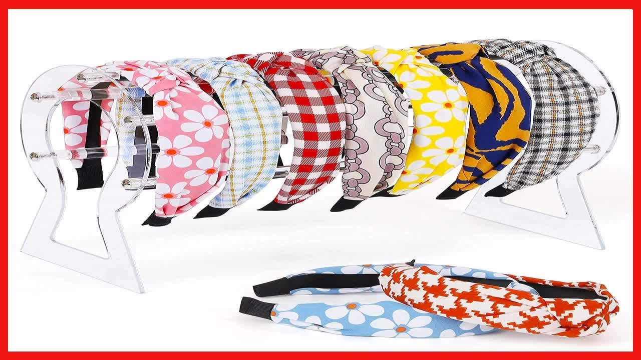 Headband Holder, Clear Headband Organizer, Acrylic Hair Hoop Display Stand, Hairband Rack Holder