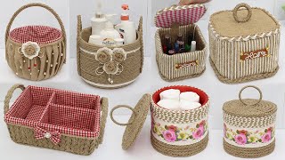 5 Diy Storage Basket Ideas from Waste Material | Jute Craft Ideas