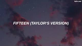 Taylor Swift - Fifteen [Taylor's Version] (Sub Español)