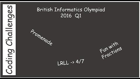 British Informatics Olympiad (BIO) 2016 Q1 Fun with Fractions