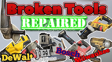 Power Tool repairathon, fixing a bunch of broken machines for customers, the last one is impressive.