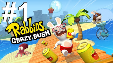 Rabbids Crazy Rush PART 1 Gameplay Walkthrough - iOS / Android