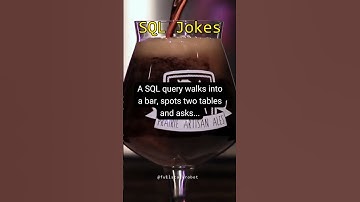 A SQL query walks into a bar... #shorts