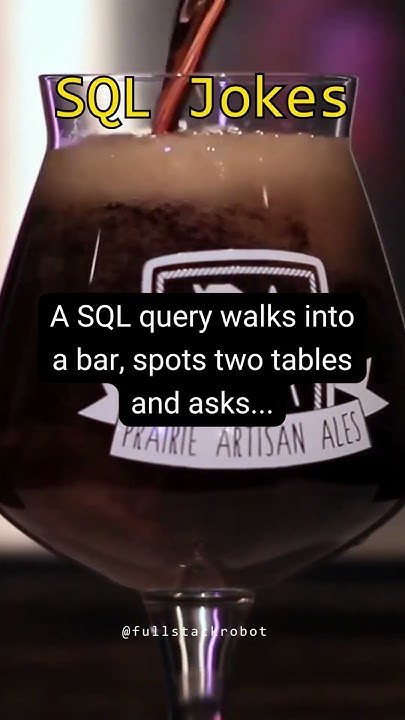 A SQL query walks into a bar... #shorts - YouTube