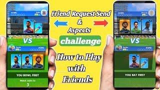 How to send friend request and aspect in Cricket League🔥| How to play with friends in Cricket League screenshot 2