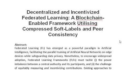 Decentralized and Incentivized Federated Learning A Blockchain Enabled Framework Utilising Compresse