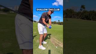If you’re gonna hinge early, you must shallow the club or you’ll hit it to steep and dig a hole 😅
