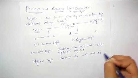 logic gates |introduction | positive & negative logic levels |