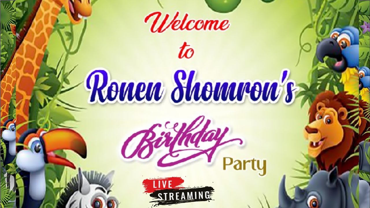 Ronen Shomron's 1st Birthday Live | Reagan Function Hall Vizag Live | Birthday Live event | 